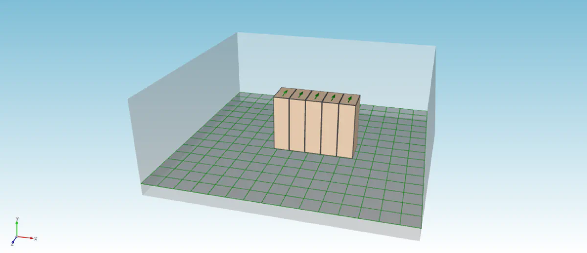 Default CoolSim rack row object