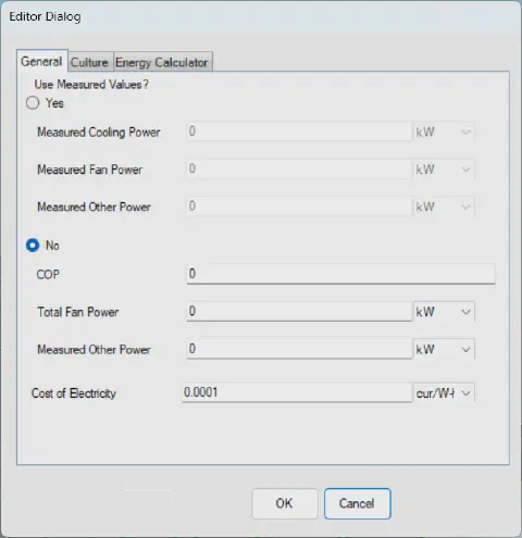 The Energy Calculation Form