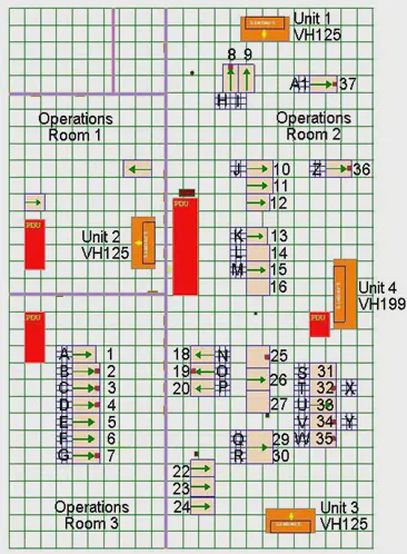 2D floor plan of the UNH Data Center
