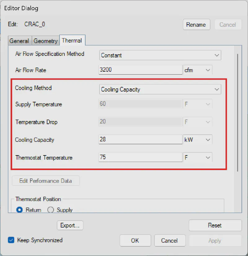 Choosing the *Supply Temperature* boundary condition